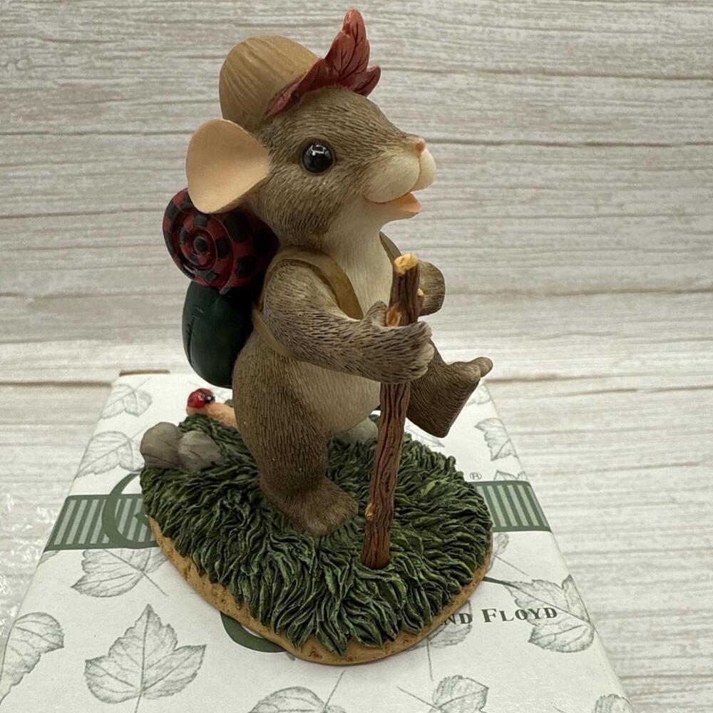 Charming Tails Fitz and Floyd Going Camping , Eh? 98/288 Canadian Exclusive